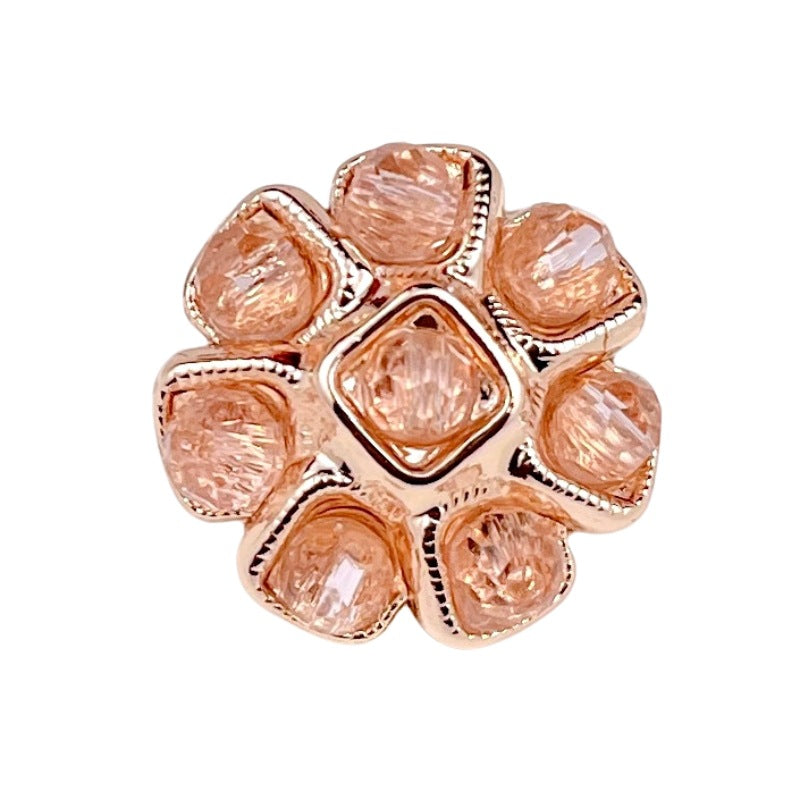 Beaded Flower Metal Buttons for Women’s Sweaters & Dresses 20pcs