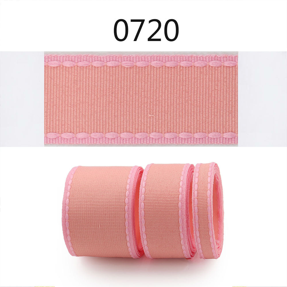 10/25/38mm Candy-Colored Ribbed Ribbon 3 Size Set