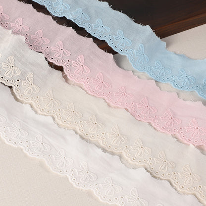 45mm Lolita Dress Lace Trim with Pleated Ruffles 16 Yards