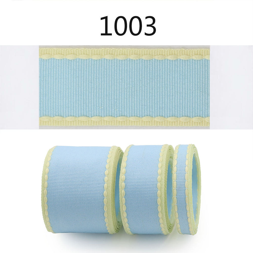 10/25/38mm Candy-Colored Ribbed Ribbon 3 Size Set