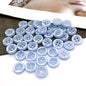 11.5mm Blue Round Four-Hole Shirt Buttons for Men and Women 100pcs