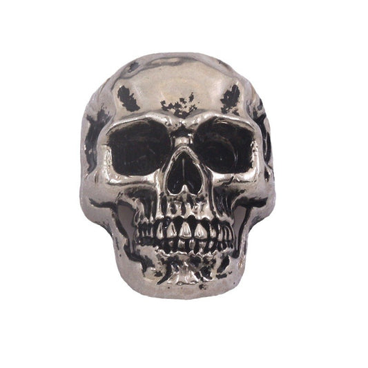 35mm Vintage Skull Alloy Stud Buttons för plånböcker bälten 50st