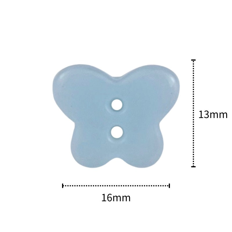 Butterfly Ceramic Buttons Perfect for Kids’ Shirts & Knitwear 20pcs