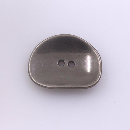 Boutons en métal irréguliers à deux trous en nickel or antique, pack de 90