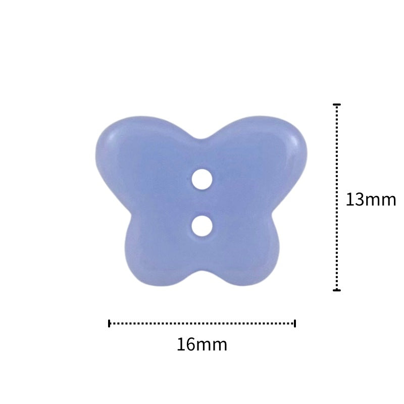 Butterfly Ceramic Buttons Perfect for Kids’ Shirts & Knitwear 20pcs