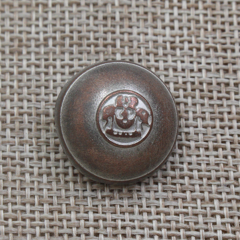 15/20/23mm Vintage Bronse Tin Runde Skaft Knapper 96 Pakke