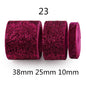 10/25/38mm Gradient Chenille Ribbon with Sparkle 3 Sizes Pack