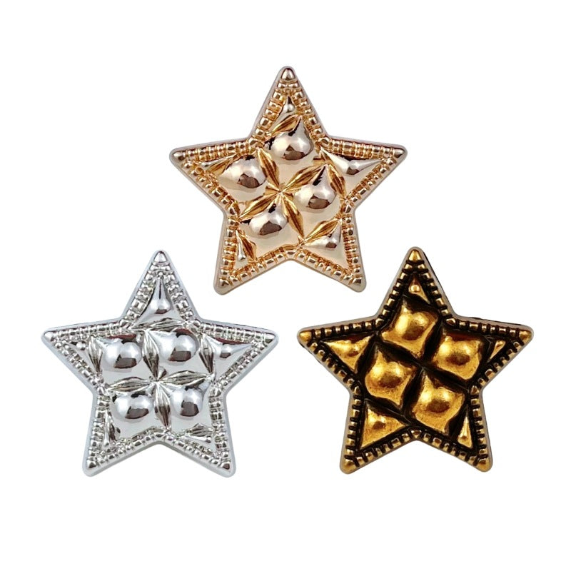 18/20/23mm Turtle Star Metallinapit ompeluun 20 kpl