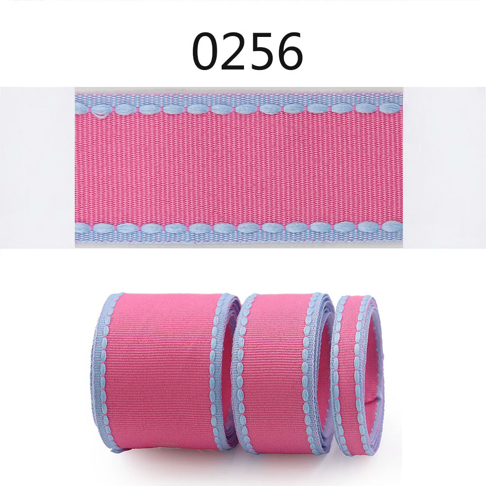 10/25/38mm Candy-Colored Ribbed Ribbon 3 Size Set