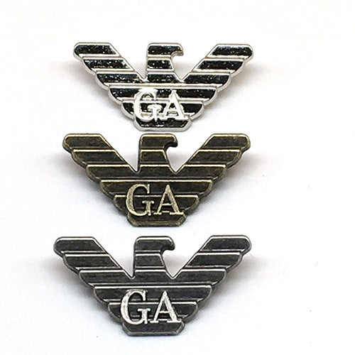 16x30mm Gunmetal Bronze Eagle Metallilappu 10kpl