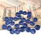 11.5mm Blue Round Four-Hole Shirt Buttons for Men and Women 100pcs