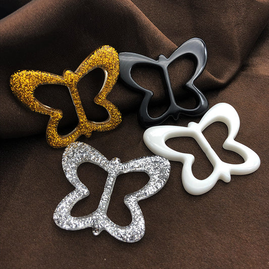 20mm Butterfly Shape Scarf Knot Button 20pcs