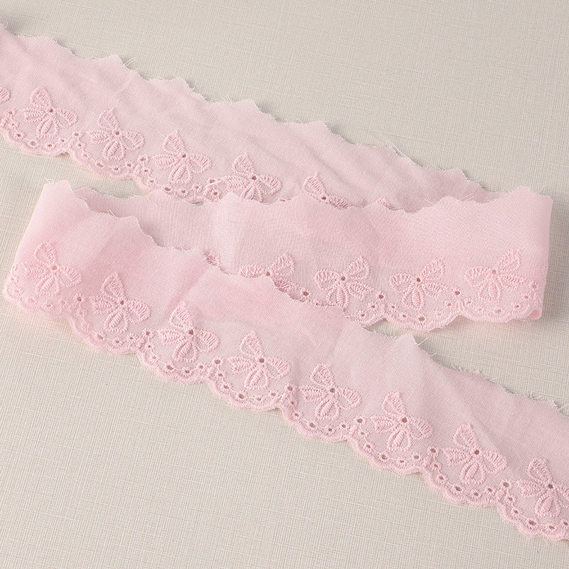 45mm Lolita Dress Lace Trim with Pleated Ruffles 16 Yards