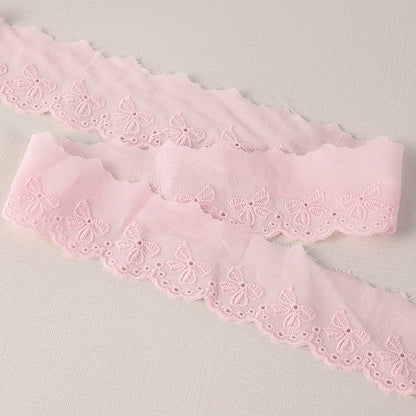 45mm Lolita Dress Lace Trim with Pleated Ruffles 16 Yards