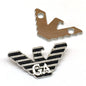 16x30mm Gunmetal Bronze Eagle Metal Pant Tag 10st