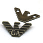 16x30mm Gunmetal Bronze Eagle Metallilappu 10kpl