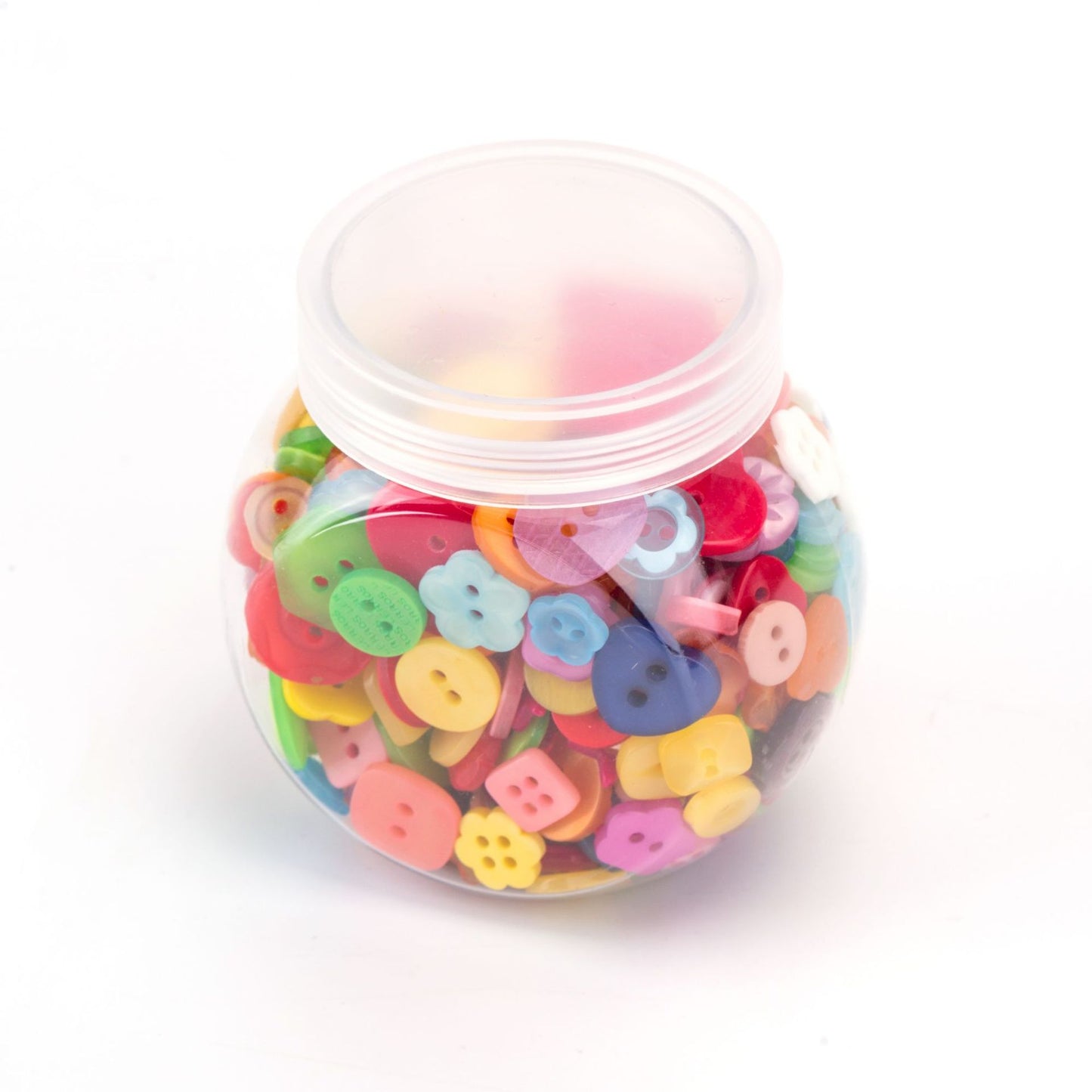 400pcs Candy Colored DIY Craft Buttons Bottle Pack