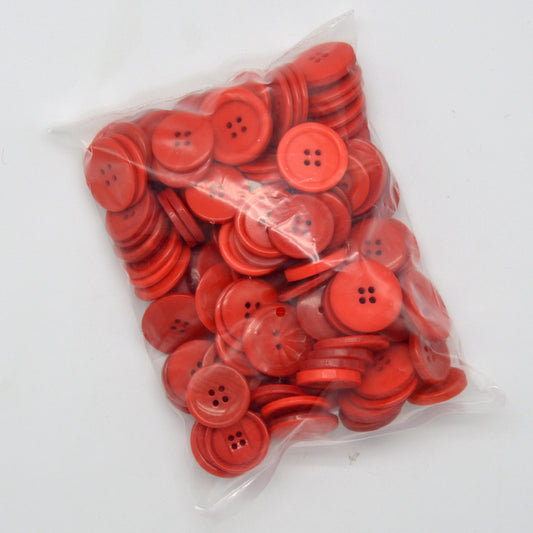 50pcs Assorted Large-Sized Colorful Buttons for Kindergarten DIY Craft