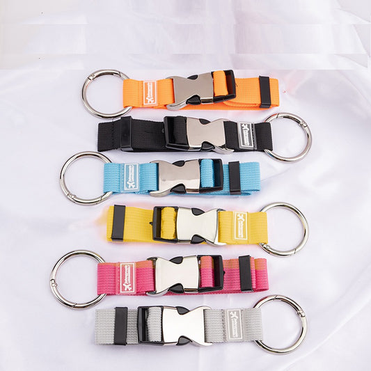 6 Colors Travel Add-a-Bag Luggage Strap with Ring Hooks Buckle