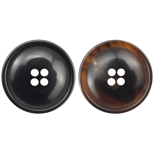 Natural Genuine Horn Black Buttons for Chinese Tang Suit 10pcs