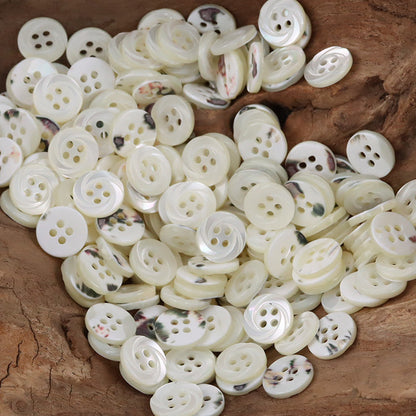 11,5 mm 2/3/4-Gat Natuurlijke Schelp Knopen voor Zijde Hemden 10 stuks