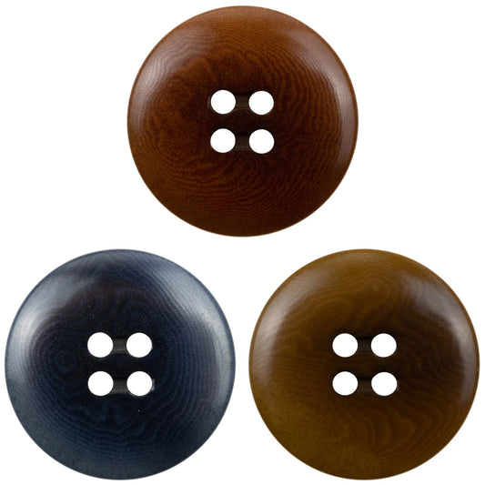 Botones de Nuez de Tagua Auténticos Diseño de Pastilla de Pan Vintage, 10PCS