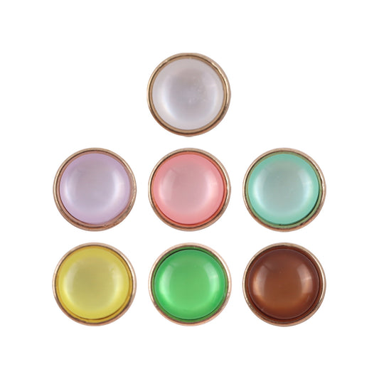 12.5mm Emerald Green Resin Buttons for Dresses Shirts 10pcs