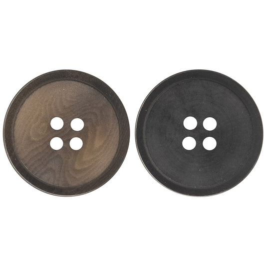 15-25MM Matte Black Brown Eco-Friendly Fruit Buttons 10pcs