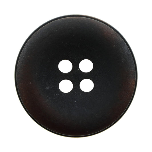 Burned Matte Black Vintage Natural Corozo Buttons,10 Pack