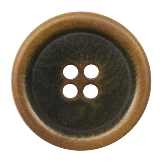 Burnt Dark Green 4-Hole Corozo Tagut Nut Buttons 10pcs