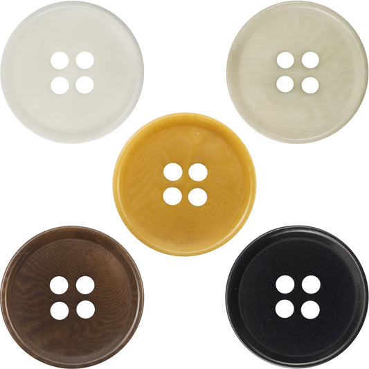 15/20mm Black White Brown Tagut Nut Corozo Buttons 10pcs