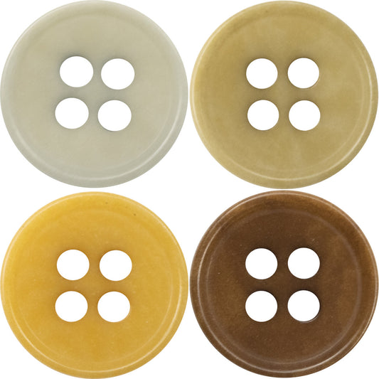 11.5/12.5mm Natural Fruit Buttons for Neutral Fashion Shirts 10pcs