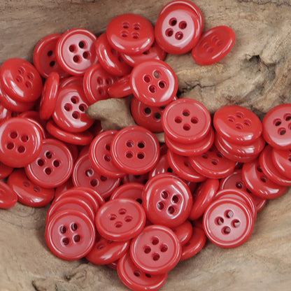 12.5mm Round Colorful Urea Buttons for Children's Beach Shirts 60 Pack