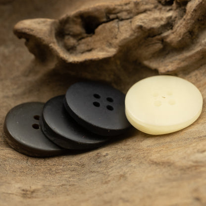 Fashion Resin Flat Coat Buttons with Irregular Texture 10pcs