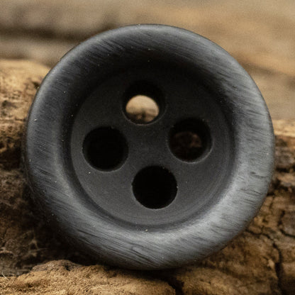 10mm/11.5mm Wood Grain Light Yellow Black Resin Buttons 60 Pack