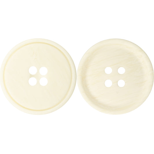 White Resin Buttons Imitated Ox-Bone Grain for Suit Jackets,20PCS