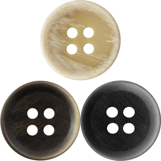 Round 4 Hole Resin Sewing Buttons with Gradient Frosted Surface,20PCS