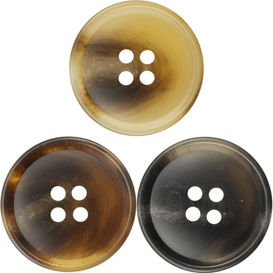 Premium Amber Resin Buttons for Autumn Winter Wool Suit,30 Pack