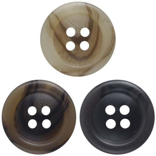 Resin Buttons for Light Khaki Casual Cargo Pants 30pcs