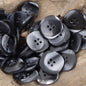 Vintage Imitation Shell Pattern Resin Buttons 20pcs