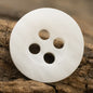 11.5mm Wood Grain Resin Buttons for Pure Linen Shirts Zen Clothing - 50pcs