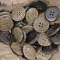 15mm - 30mm Resin Buttons Smoke Pattern White Coffee Black 30pcs