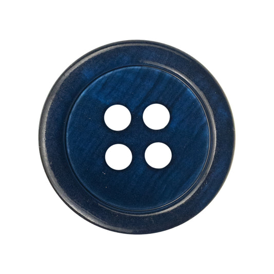 Deep Blue Shirt Pearl Shell Flat Buttons,10PCS