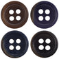 11.5mm Deep Purple Natural Fruit Buttons for Corduroy Shirts 40 Pack