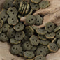 11.5mm Matte Floral Natural Tagut Nut Buttons for Kids 20pcs