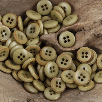 11.5mm Burnt Fruit Buttons for DIY Bracelet Decoration 40 Pack