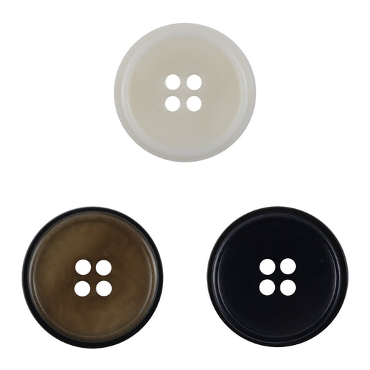 Two-Tone Natural Fruit Buttons for Blue-Black Jackets 10pcs