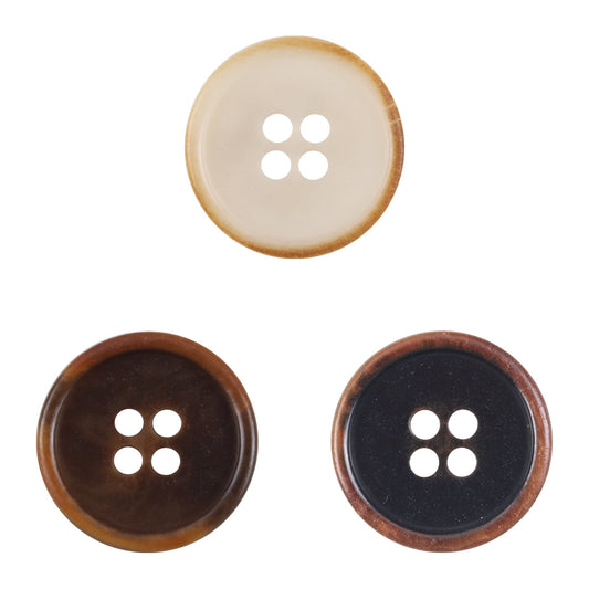 Burnt Coffee Corozo Tagut Nut Buttons for Hoodies Shirts 10pcs