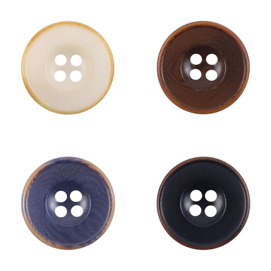 Burnt Dark Blue Tagut Nut Buttons for Suits,Sweater 10pcs