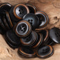 Burnt Beige Fruit Buttons for Pure Linen Suit Coats - 10pcs